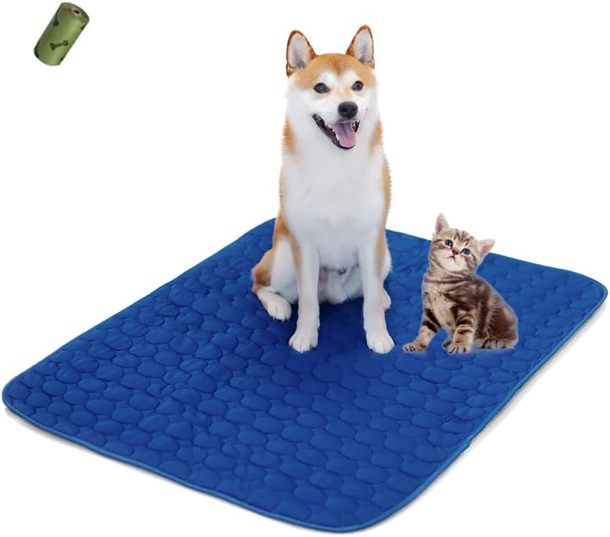 Chill Oasis:  Summer Cooling Mat & Sleeping Pad – Water-Absorbent Top, Waterproof Bottom – Safe, Portable, and Easy to Clean – Stay Cool for Pets, Kids, and Adults (40" x 28")"