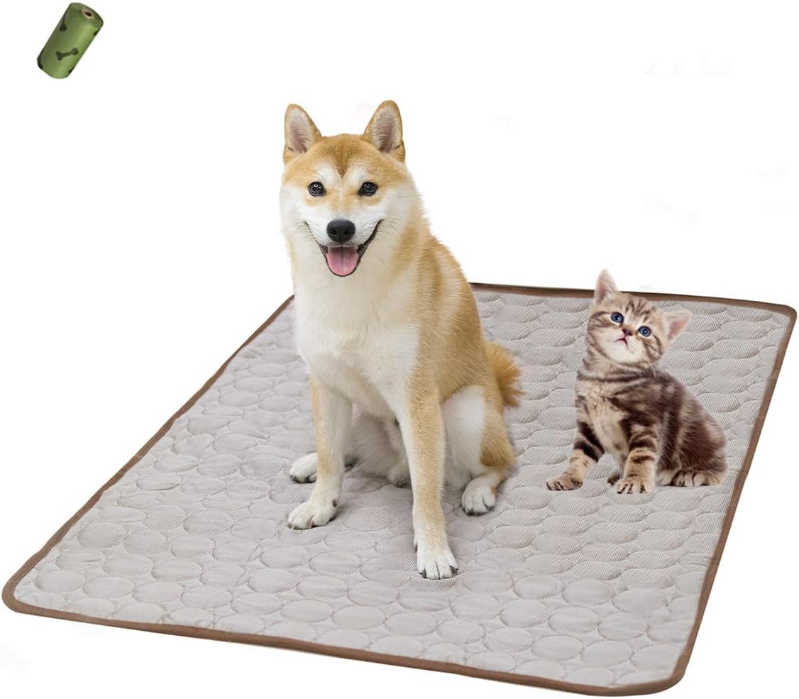 Chill Oasis:  Summer Cooling Mat & Sleeping Pad – Water-Absorbent Top, Waterproof Bottom – Safe, Portable, and Easy to Clean – Stay Cool for Pets, Kids, and Adults (40" x 28")"