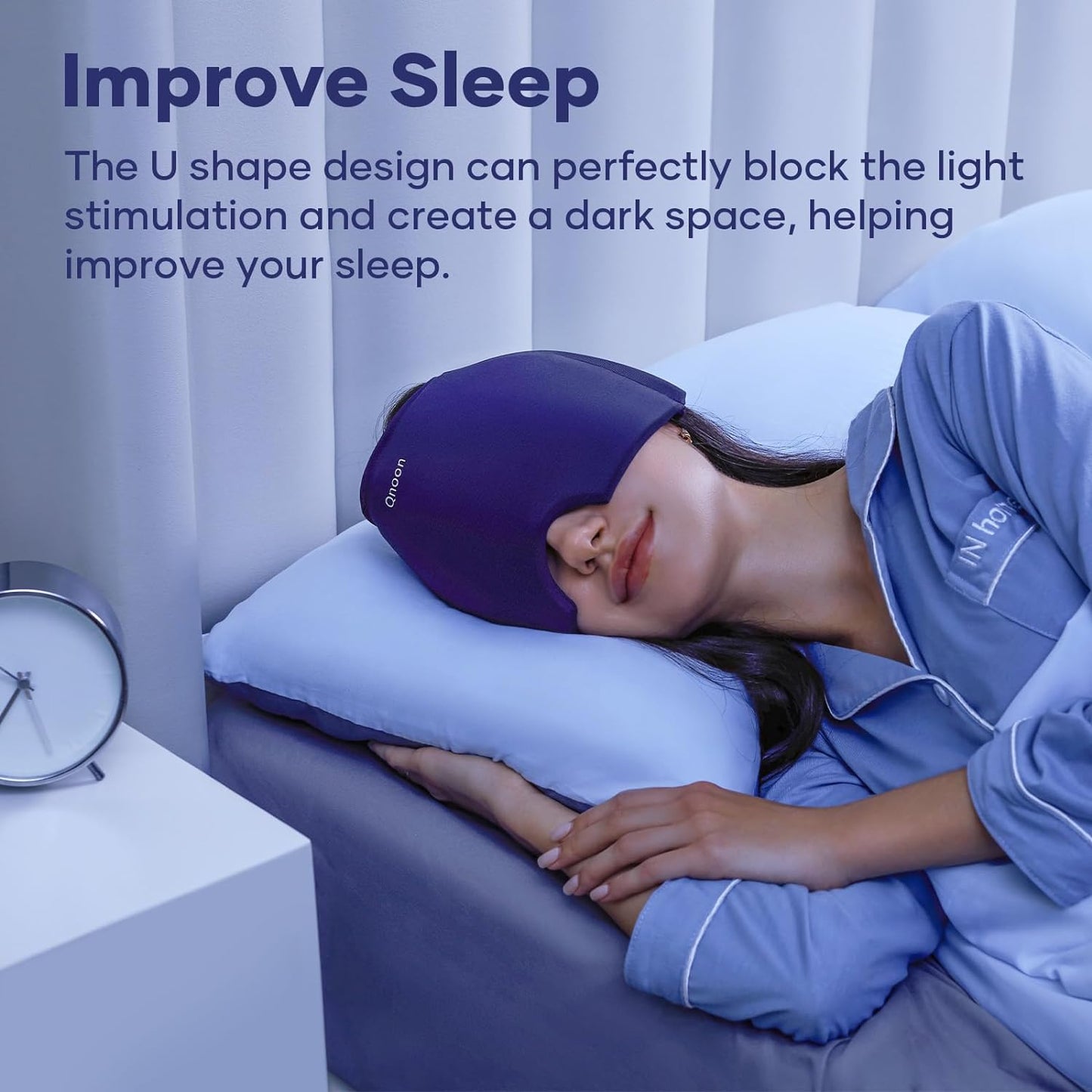Chill Out  Migraines and sleep: Premium Headache and sleep  Relief Cap with Odorless Ice Pack - Reusable, Adjustable, and Stress-Busting Hot/Cold Gel Hat