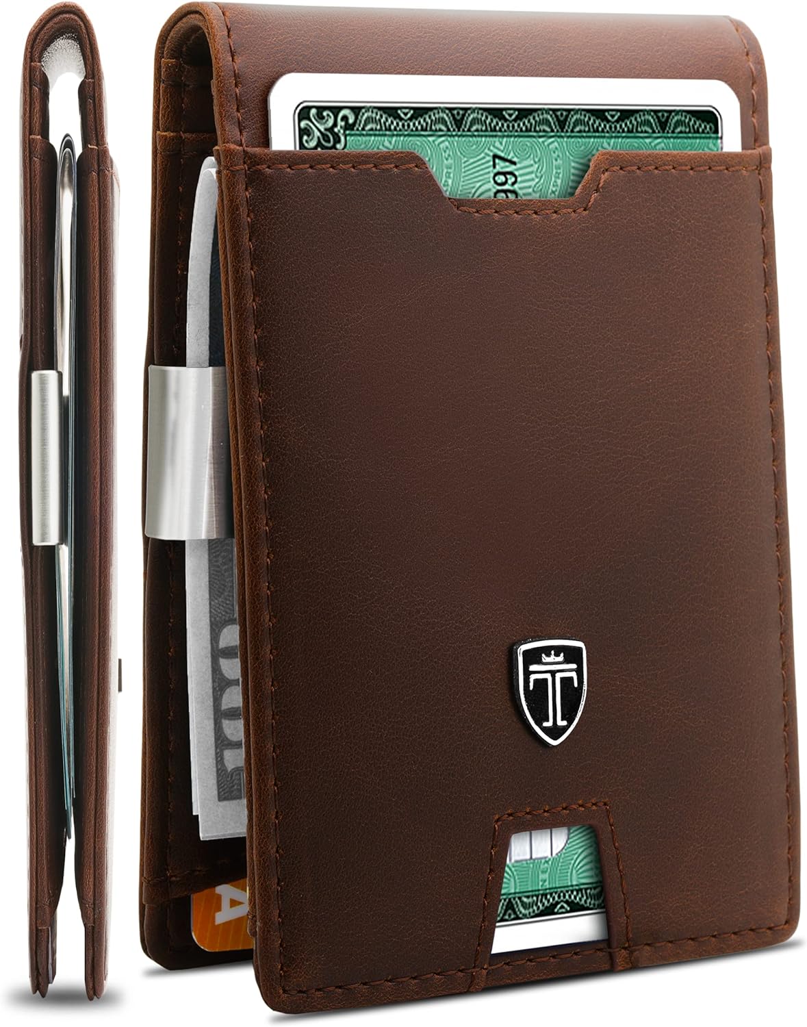 SleekGuard AUSTIN: Elevate Your Everyday with RFID-Blocking Slim Wallet & Money Clip – Stylish Security in a Gift-Ready Box
