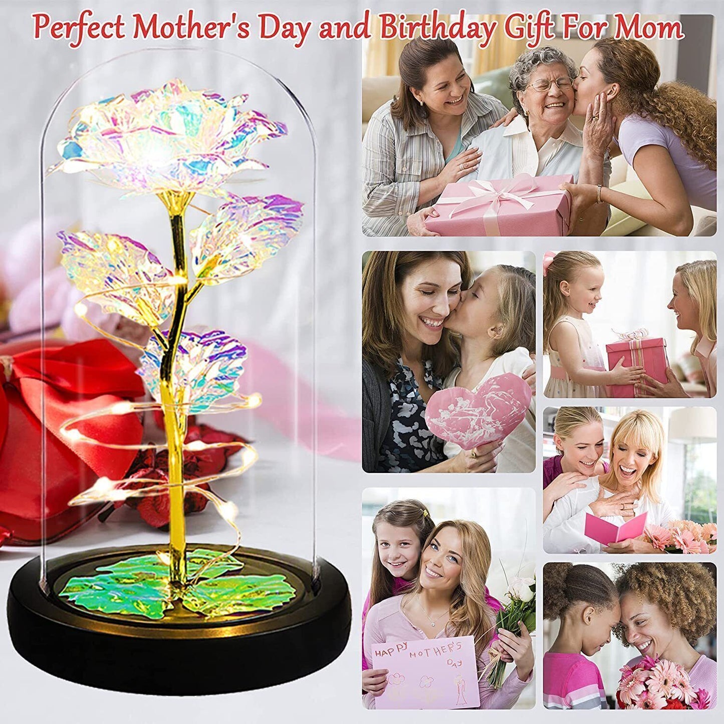 Enchanted Galaxy Rose: Eternal Beauty for Mother's Day  or  Women gift